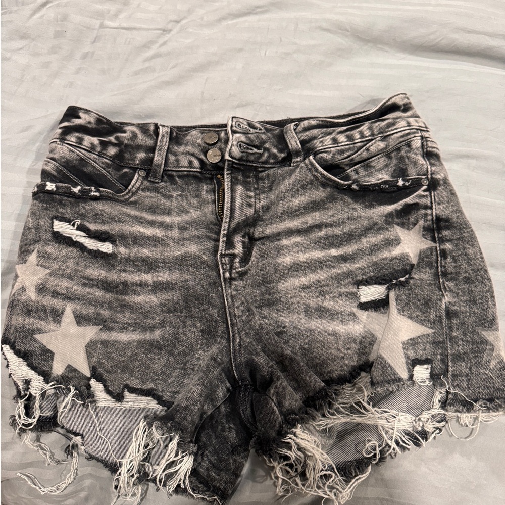 Americana high rise denim shorts